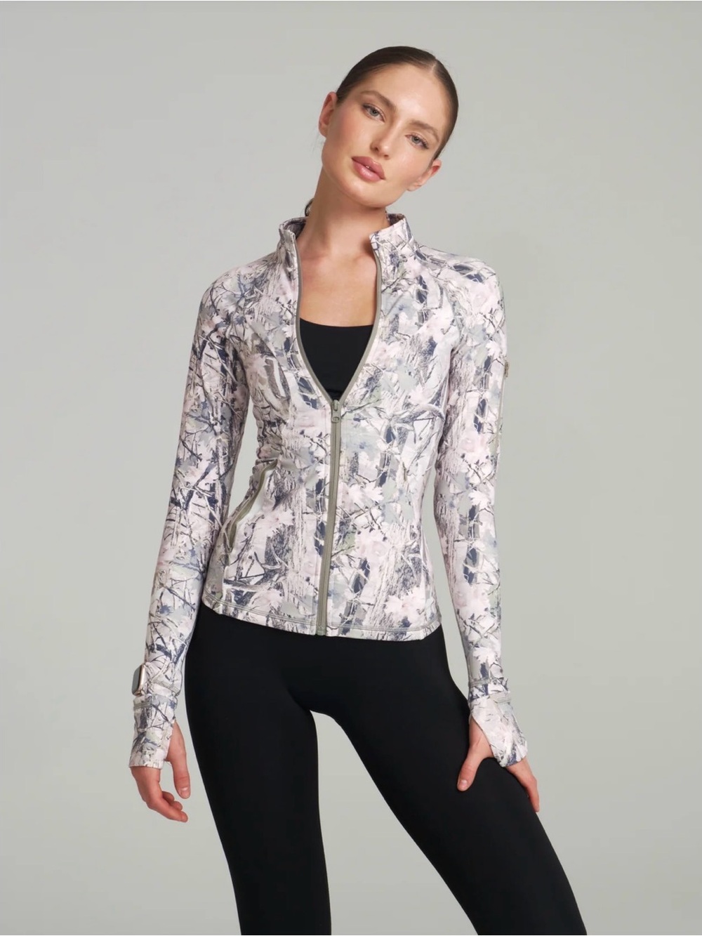 Buffbunny Colorado Fleece Zip Jacket - Pink Snow Camo